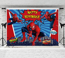 Spiderman back drop poster