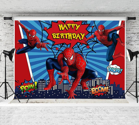 Spiderman back drop poster