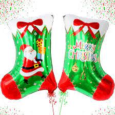 christmas socks foil balloon foil balloon pack of 2