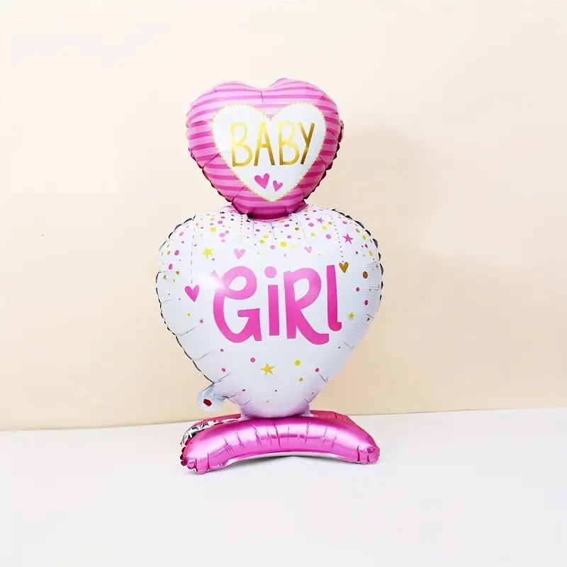 standalone baby girl foil balloons