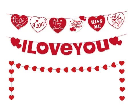 I love you banner – Party Oasis