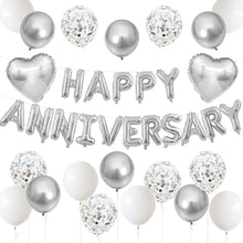 Happy anniversary silver set