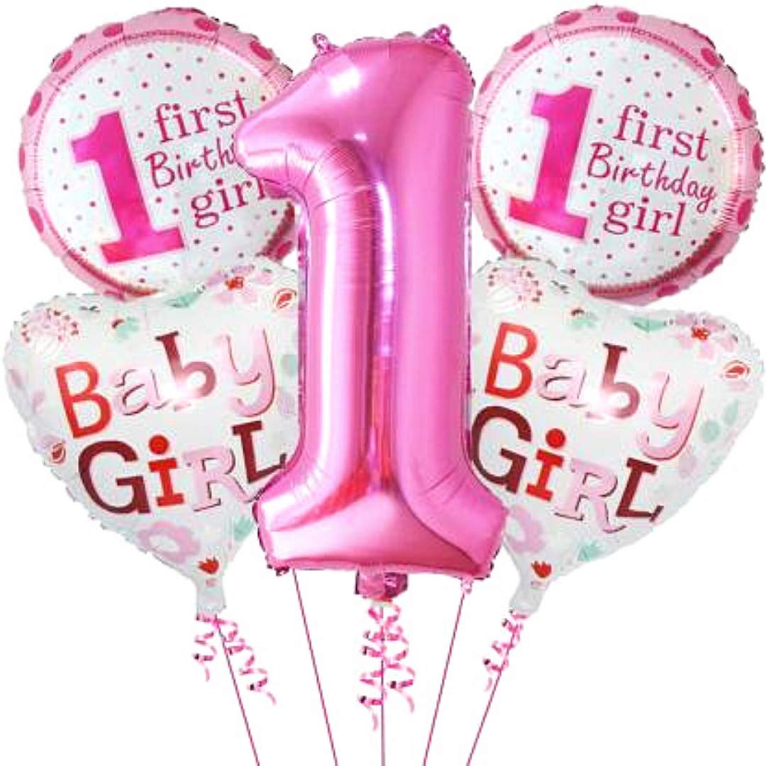 first birthday  balloon set