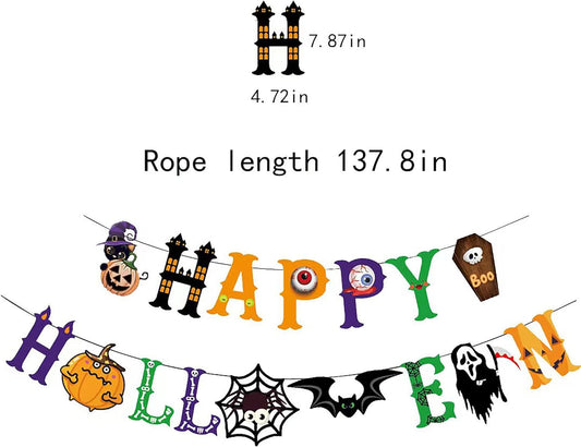 Happy halloween banner - paper