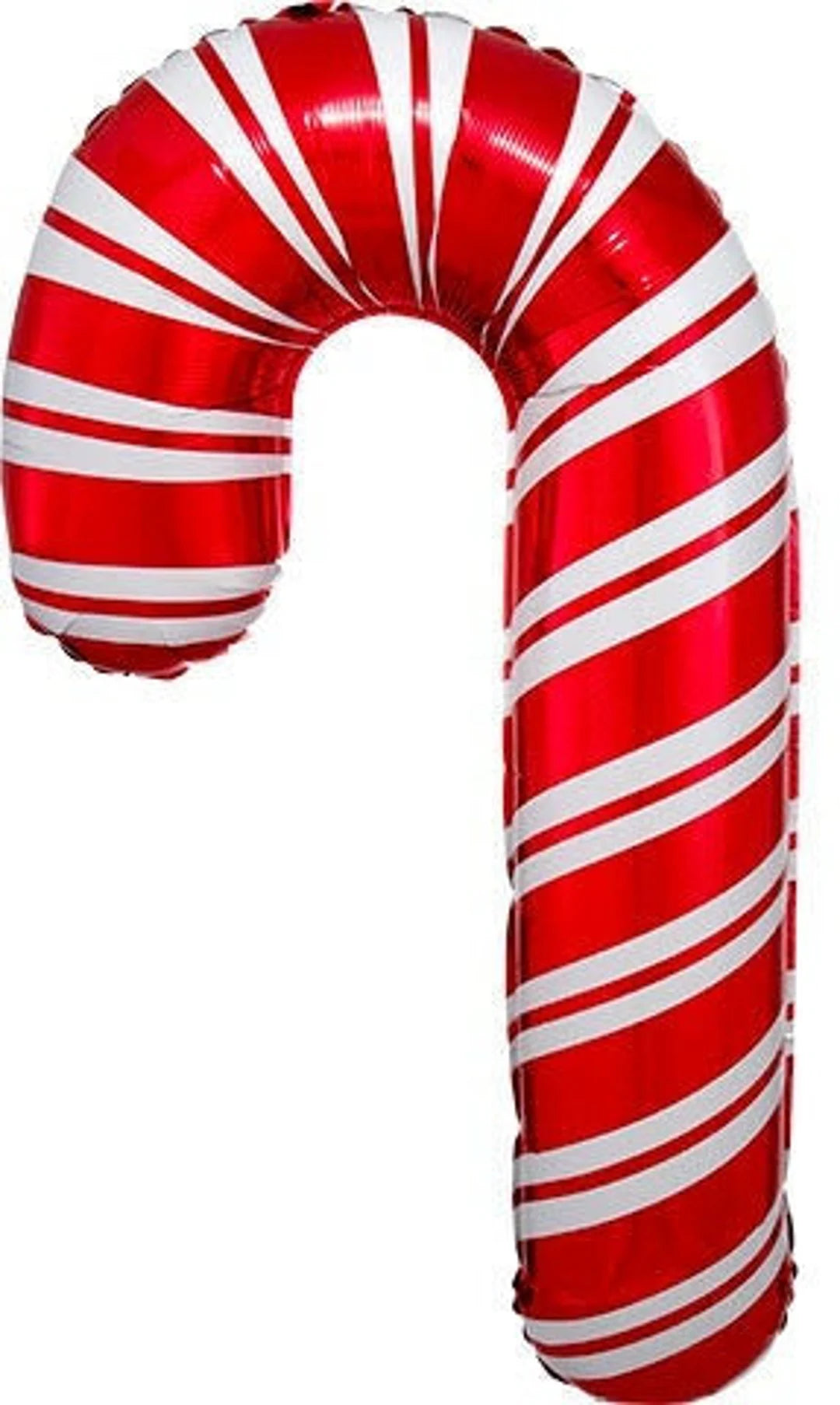 Red candy cane foil balloon