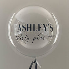Personalized Milestone Birthday Bobo Balloon - "Ashley's Thirty Plus One" Style