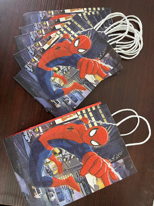 Spiderman gift bags loot bags