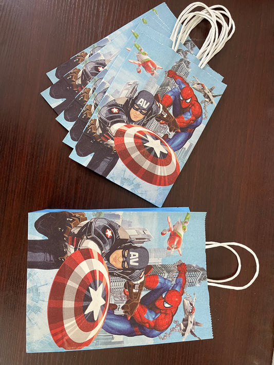 Avengers Spiderman gift bags loot bags