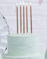 Rosegold candles - pack of 6