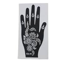 1 pair of henna stencils - A1