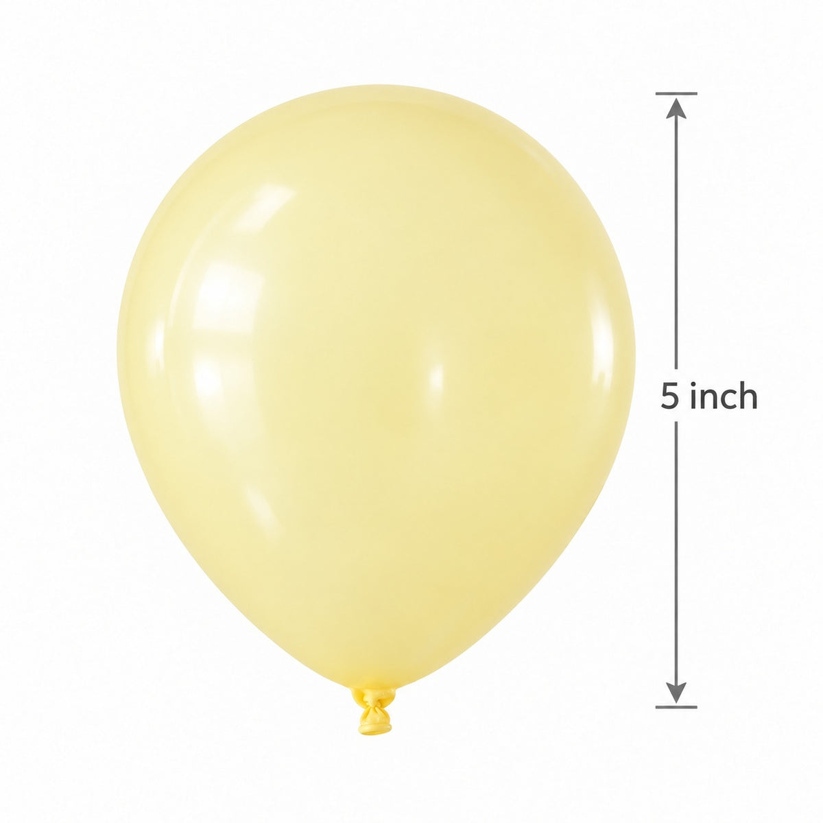 MK06 mini 5inch pastel yellow balloon 50pcs
