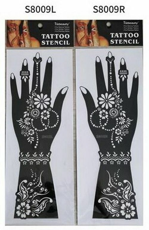 1 pair of henna stencils - A3