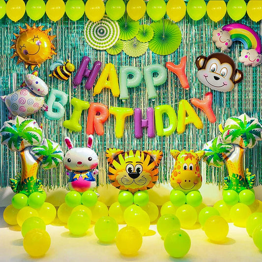 animal jungle safari birthday decoration