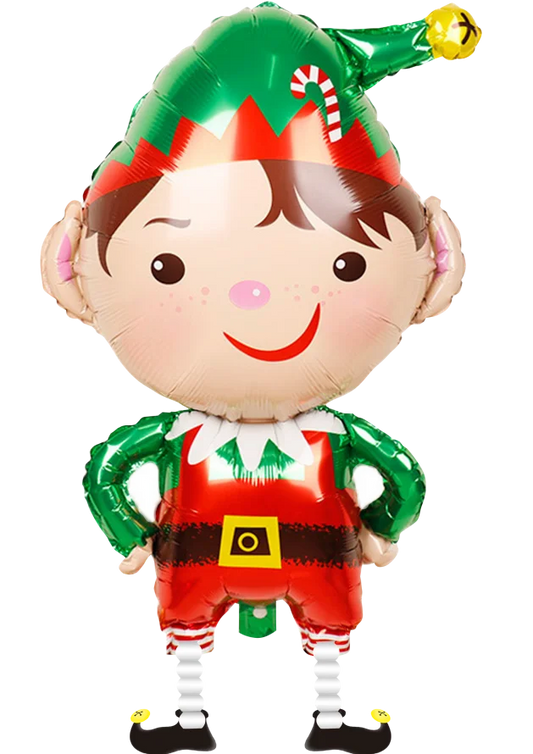 Christmas elf foil balloon