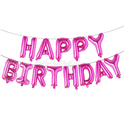 Happy Birthday Foil Letters Balloons