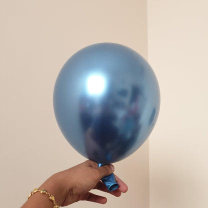 Blue chrome metallic Balloons