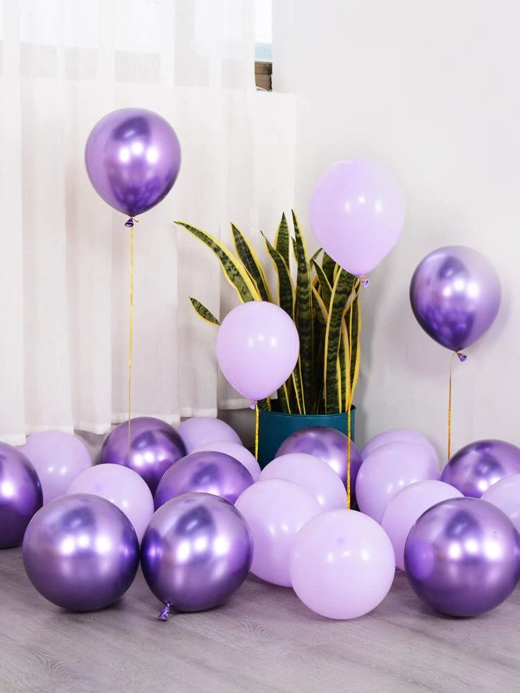 metallic chrome purple mix