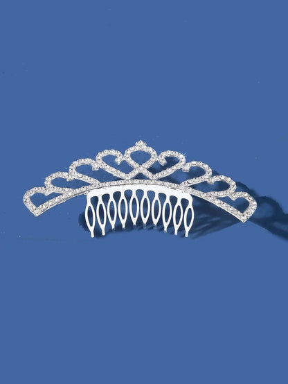 Rhinestone Crown Decor Hair Pin