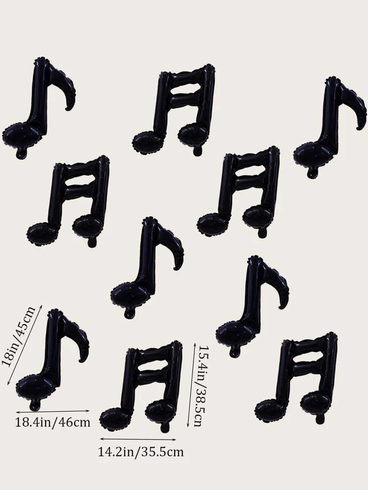Musical note foil balloons
