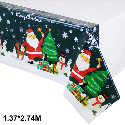 Christmas table cloth green tablecloth