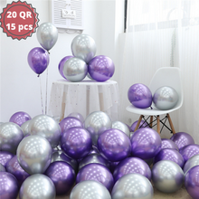 Purple and Silver Balloons
