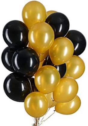 Mix combo black gold balloons