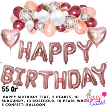 Birthday set - rosegold garland