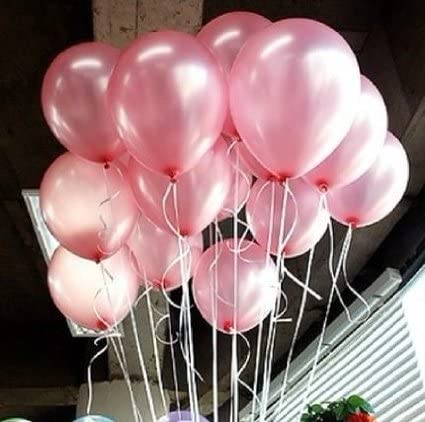 Pink latex pearl balloon