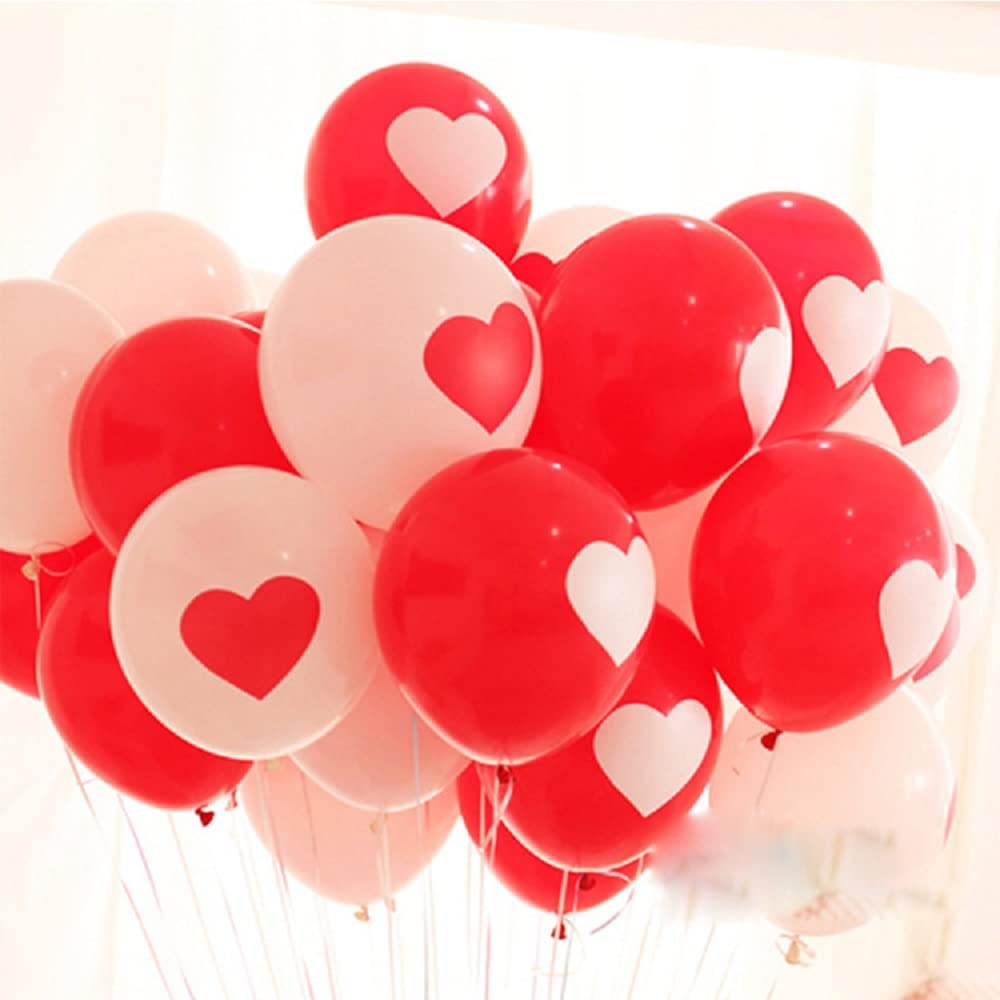 Heart Printed Balloons