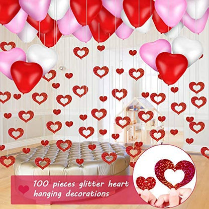 100Pcs/Set Pendant Hollow Heart-shaped Sequins  Decoration