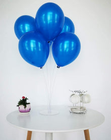 metallic blue latex balloon thick