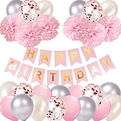 simple birthday decoration - color options