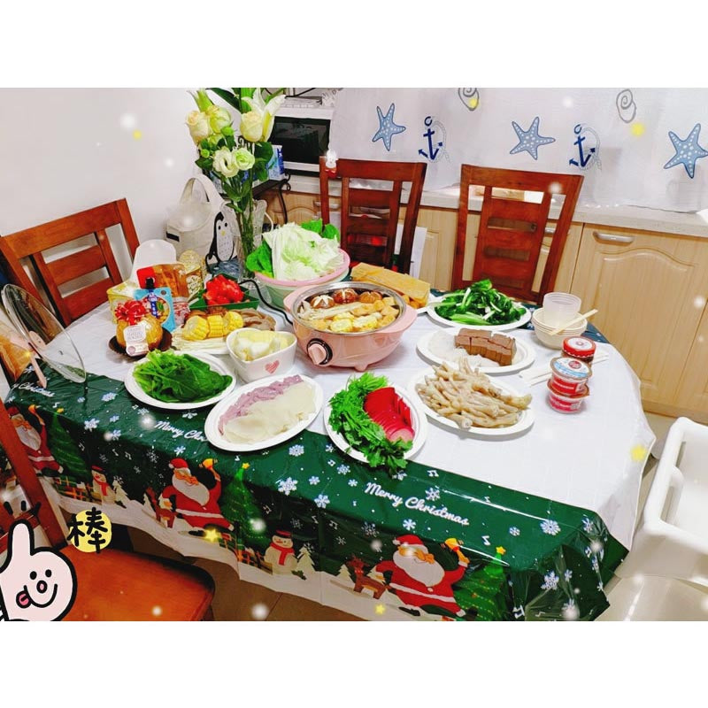 Christmas table cloth green tablecloth
