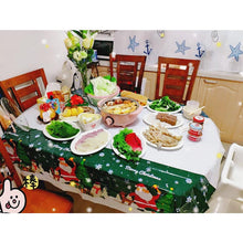 Christmas table cloth green tablecloth