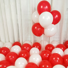 Mix red white combo balloons