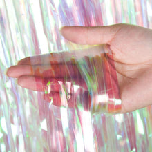 Iridescent Curtain Foil Tinsel Fringe Curtain, 1m x 2m