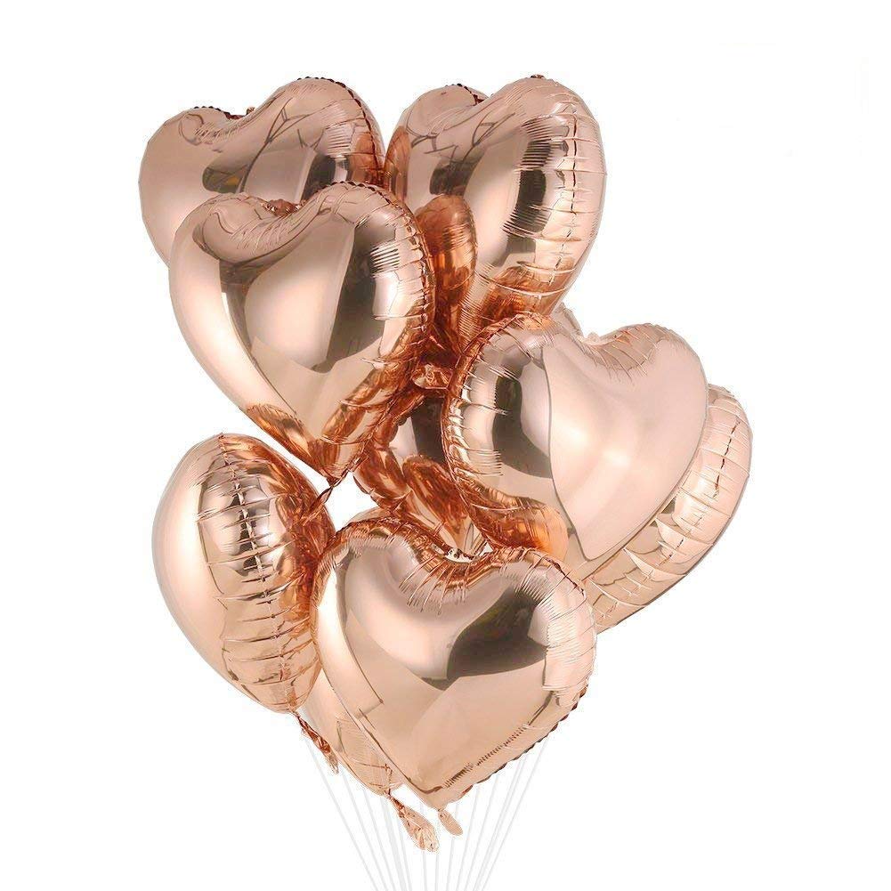 Heart Foil balloons - Rose gold