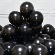 Black latex balloons