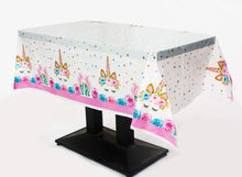 Unicorn disposable plastic tablecloth / table cover