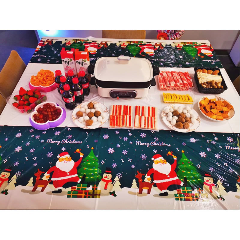 Christmas table cloth green tablecloth