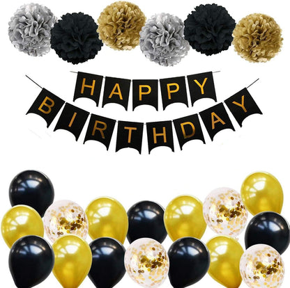 simple birthday decoration - color options