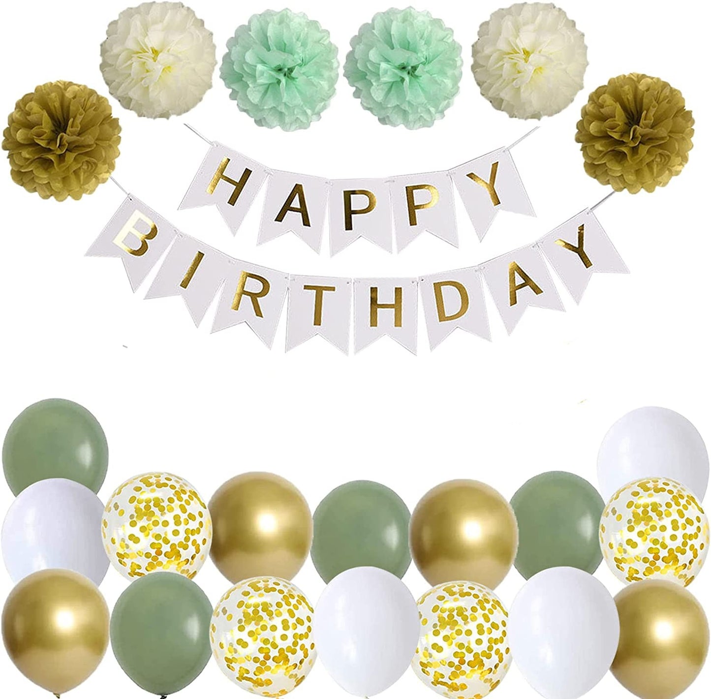 simple birthday decoration - color options