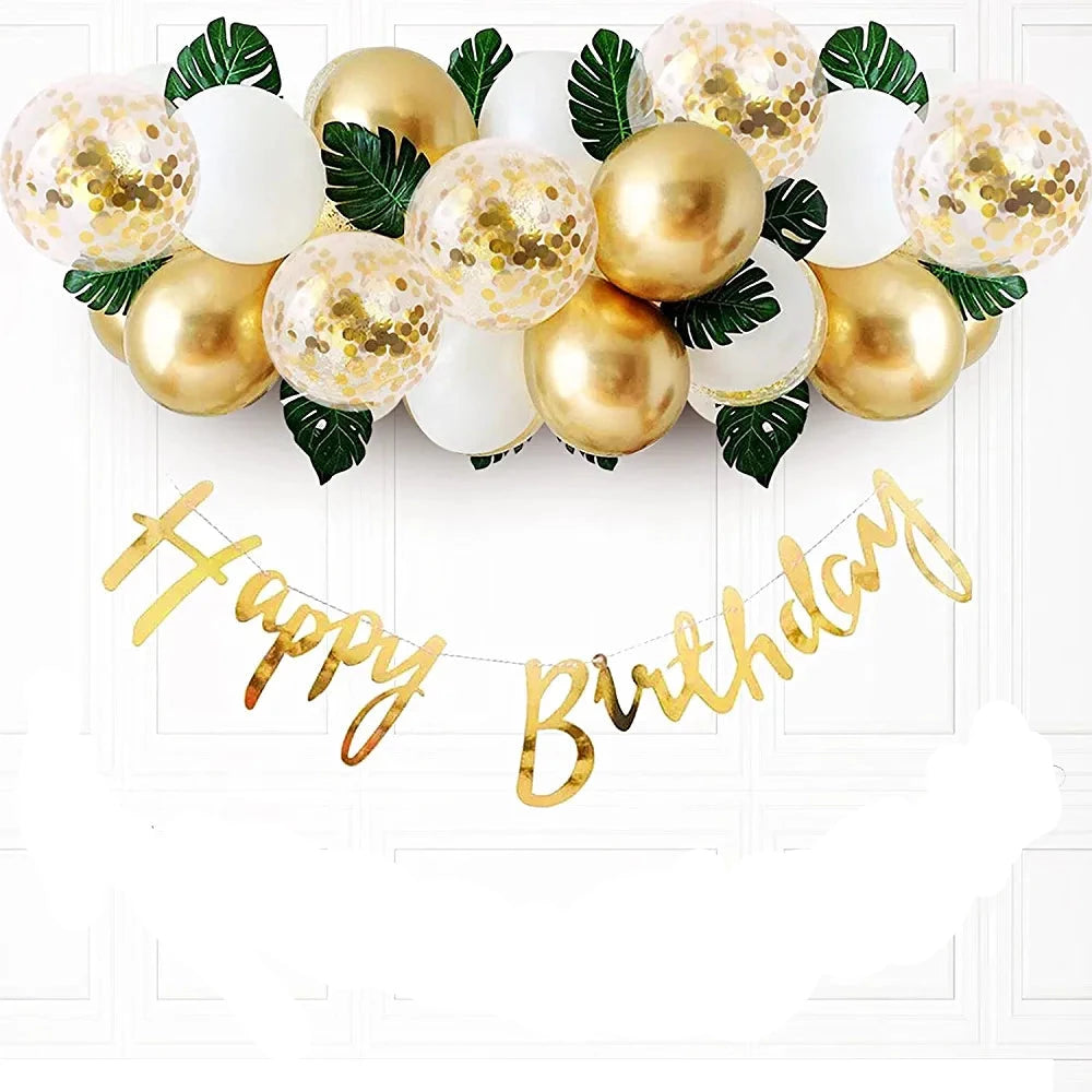 Gold Garland with banner