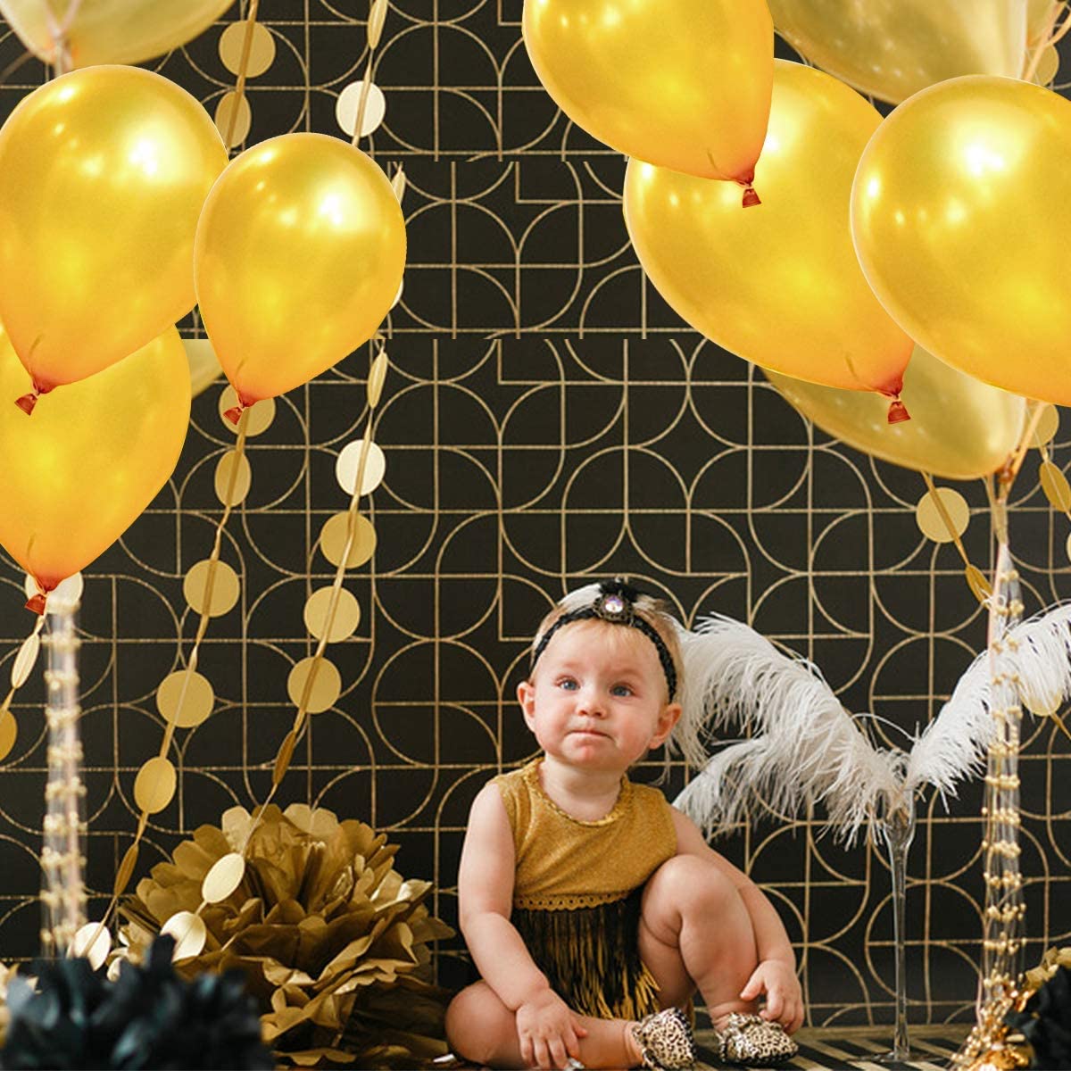 gold metallic balloon