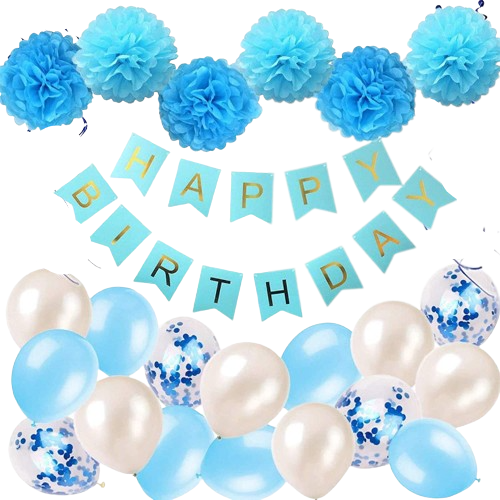 simple birthday decoration - color options