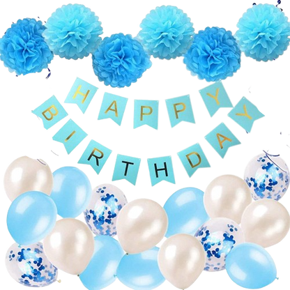 simple birthday decoration - color options