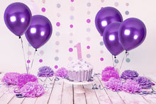 metallic purple latex balloon thick
