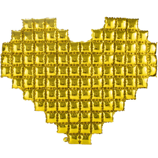 Heart gold foil balloon