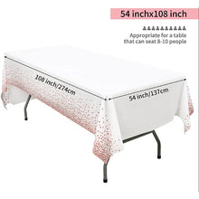 Confetti Rectangular Table Covers - red