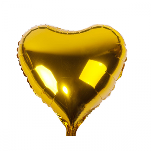 gold Heart foil Balloons